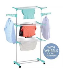 Foldable Clothes Airer 3 Tier Horse Drying Rack Stand Laundry Washing Drier Line