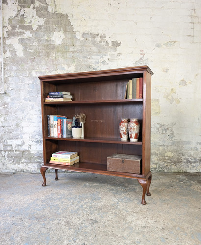 Large antique mahogany library - large,