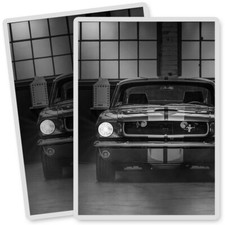 2 x Vinyl Stickers 7x10cm - BW