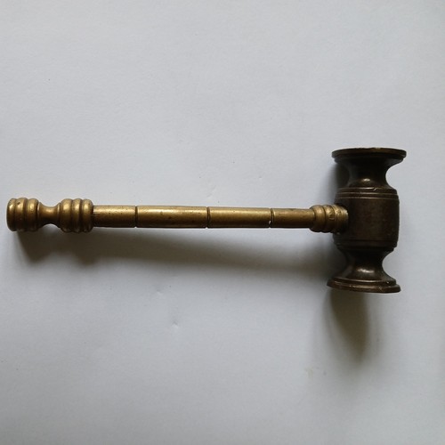 Brass auctioneer gavel - brass, auctioneer's