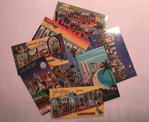 Vintage greetings from - vintage, "greetings