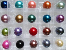 Large Round Beads, Faux Pearl