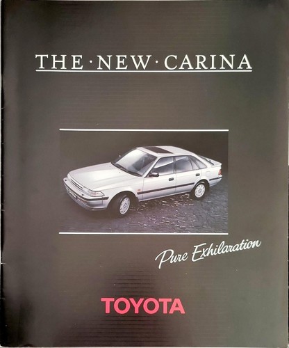 Toyota carina brochure 1989 - carina,