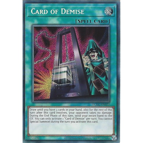 Lckc en029 card demise - card,