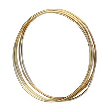 5 Pack Gold Metal Rings Hoops