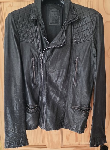 All saints black leather - all, mens