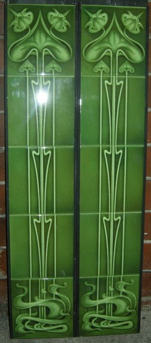 Art nouveau kiln fired - art,