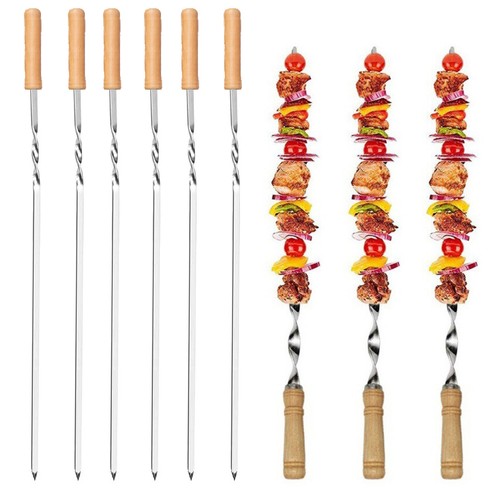 18pcs bbq skewers wooden - 6-18pcs,