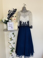 Veni Infantino Size 16 Mother Of Bride 54" Length Dress & Hatinator