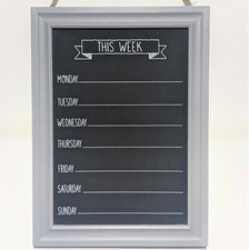 Chalk board week days meal - week,