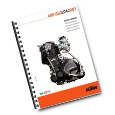 KTM 1998 TO 2003 - 400 540 620 640 SXC SC LC4 LC4-E SUPERMOTO - ENGINE REPAIR