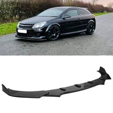 For Vauxhall Opel Astra Gloss Black Front Bumper Lip Splitter Spoiler Body Kit