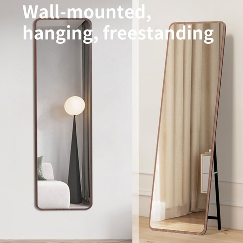 Wood frame full length mirror - full,