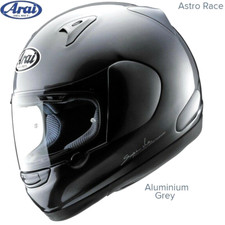 #ARAI ASTRO R MOTORCYCLE HELMET - ALUMINIUM GREY - SMALL - MINT COND - £117.49