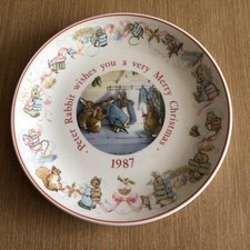 Beatrix Potter’s Peter Rabbit 1987 Christmas Plate Collectible