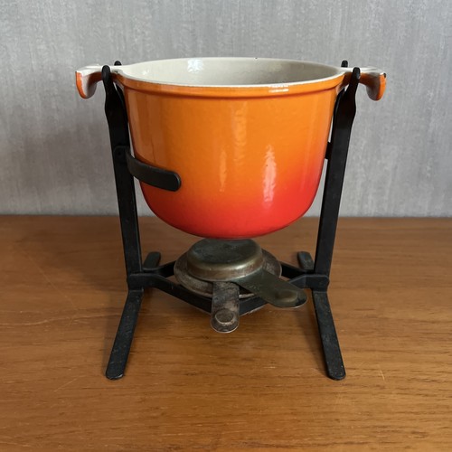Creuset red enameled - red, cast