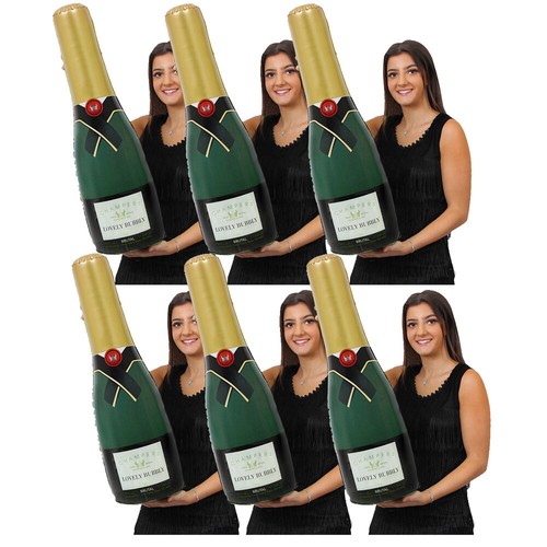 Giant champagne bottle blow - giant, up