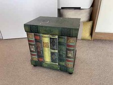 Vintage wooden "book" box, storage box