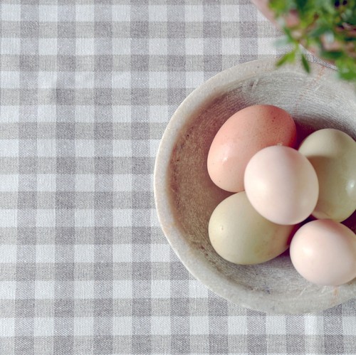 French linen oilcloth natural