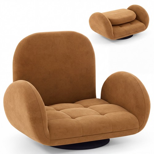 Swivel floor chair folding - chair,