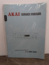 Akai Model AM-U04 Stereo Integrated Amplifier Amp Service Manual Original OEM