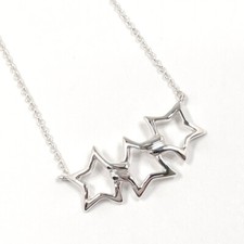 TIFFANY&Co. Necklace Pendant Triple star Silver925 Women Jewelry Accessories