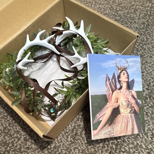 Enchanted forest antler crown - forest,
