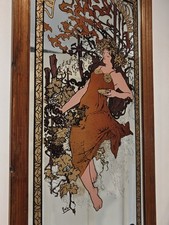 1970s Art Nouveau Style Mirror