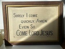 large antique wooden picture