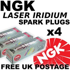 4x NGK Laser Iridium SPARK