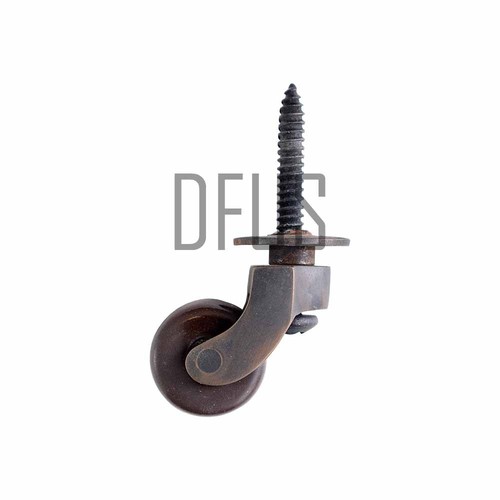 32mm solid brass castor - 1¼",