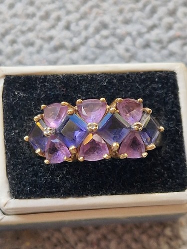 Carat yellow gold amethyst - 9,