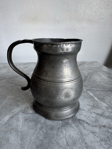 Antique pewter tankard - antique,