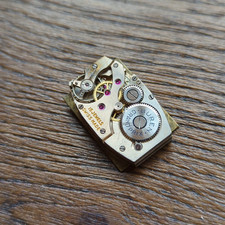 Buren Grand Prix Tank Watch Movement and Dust Cover Parts (K27)