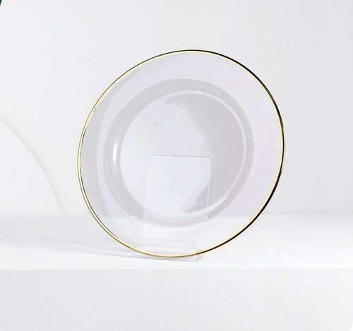 Set gold rimmed glass - gold,
