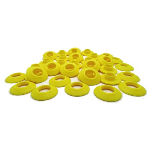 Yellow plastic snap - plastic,