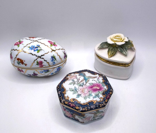 Vintage porcelain trinket - vintage,