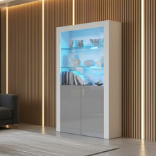 Display Cabinet White Matt &