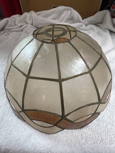 Capiz shell lightshade - shell, 1960s