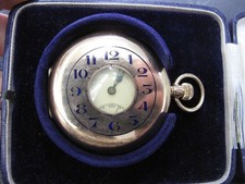 9ct gold half hunter pocket