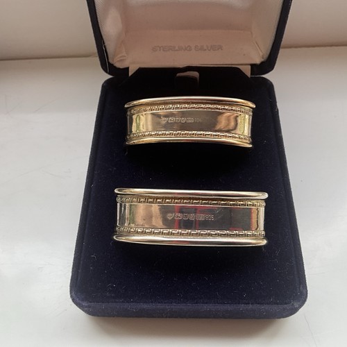 Boxed sterling silver napkin - boxed,