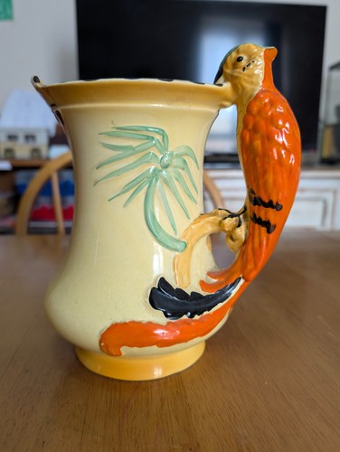 Rare 1930s burleigh parrot jug - rare,