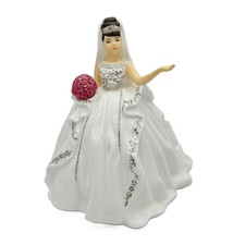 English Ladies Thelma Madine Gypsy Affection Bride Mini Figurine Brunette