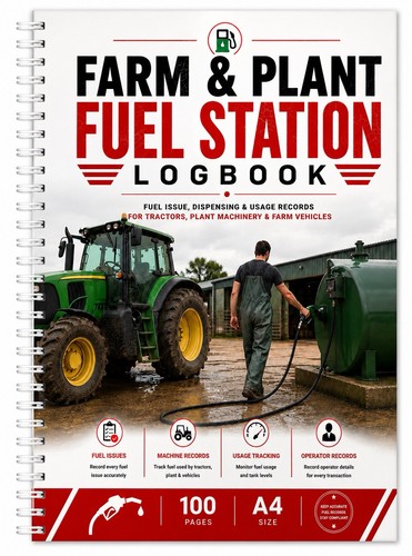 Farm plant fuel log book - farm,