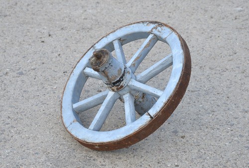 Vintage old wooden cart