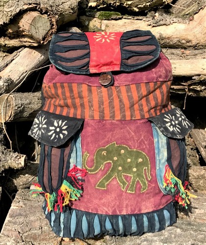 Indie boho hippy backpack bag - indie,