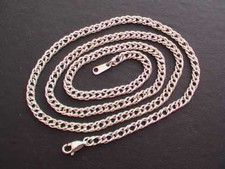 Taxco, Mexican 925 Sterling Silver Double Curb Chain Necklaces. 15.7" , 8 g