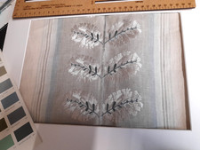 linen beige blue Colefax &