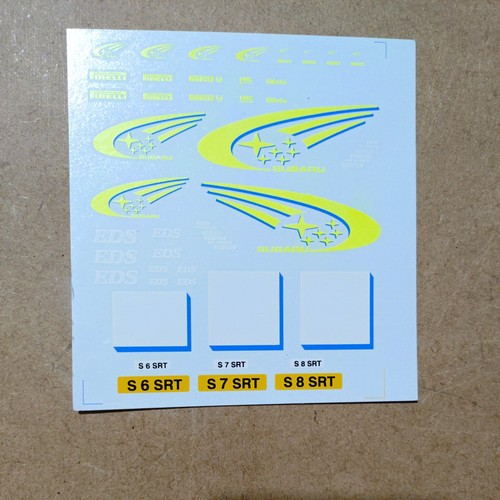Decals subaru impreza wrc - 1/24,