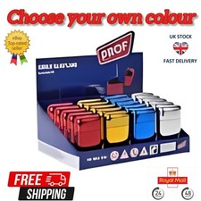 Original Prof Mirror Windproof Lighter Full Set Electronic Jet Gas Refillable